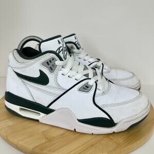 Nike Air Flight 89 GS White Green Sneaker Shoes HF0406 Youth Size 6.5